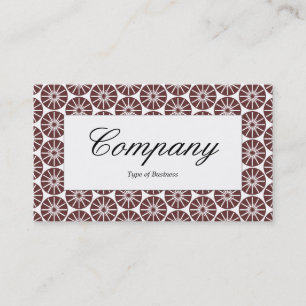Cartão De Visita Rótulo central - Roda estrela - Marrom