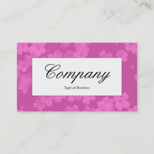 Cartão De Visita Rótulo central - Textura do ventilador - Rosa