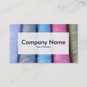 Cartão De Visita Rótulo central v3 - bobinas de algodão