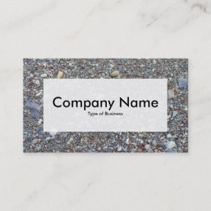 Cartão De Visita Rótulo central v3 - Pebble Beach