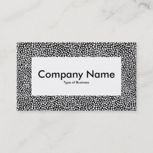 Cartão De Visita Rótulo central v4 - Pontos aleatórios - Branco em 
