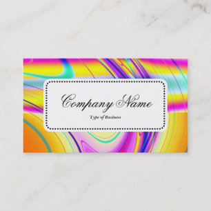 Cartão De Visita Rótulo central v5 - Abstrato Fractal 061012f