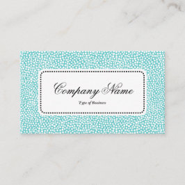Cartão De Visita Rótulo central v5 - Pontos aleatórios - Branco em