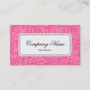 Cartão De Visita Rótulo central v5 - Pontos aleatórios - Vermelho n