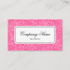 Cartão De Visita Rótulo central v5 - Pontos aleatórios - Vermelho n