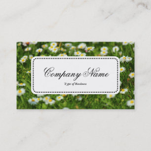 Cartão De Visita Rótulo central v5 - Prado de margarida