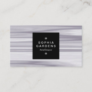 Cartão De Visita Rótulo quadrado 01a - ondulações claras