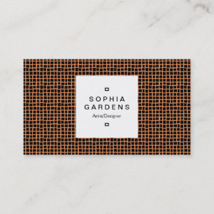 Cartão De Visita Rótulo Quadrado 03a - Quadrados Irregulares - Lara