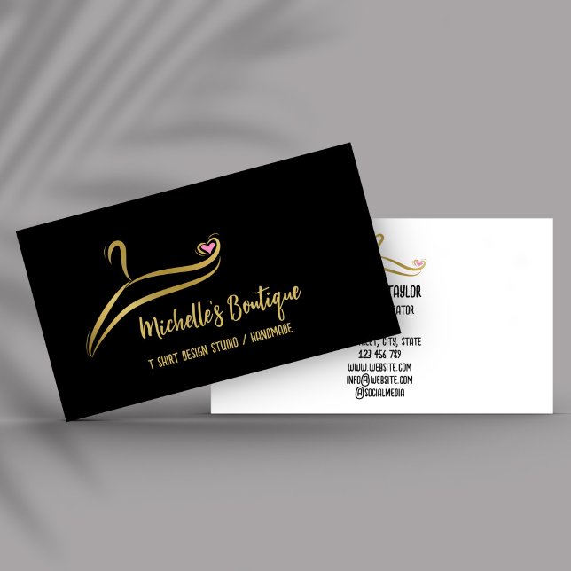 Cartão De Visita Roupa de Camisa Personalizada de Vestuário Impress (Criador carregado)