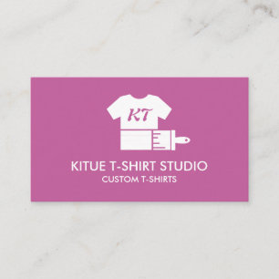Cartão De Visita Roupa de vestuário personalizado Loja de Rosa cor