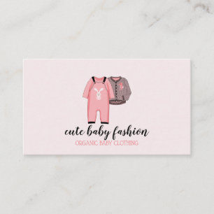 Cartão De Visita Roupas de Criança Doula Grávida Babá Roupas