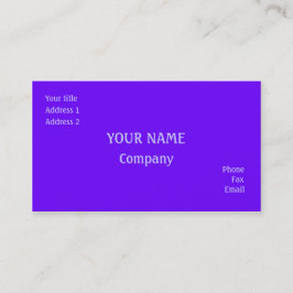 Cartão De Visita Roxo