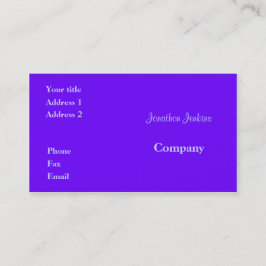 Cartão De Visita Roxo
