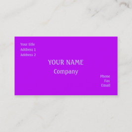 Cartão De Visita Roxo