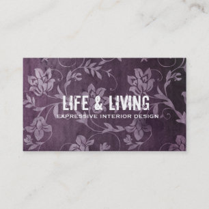 Cartão De Visita Roxo do GC   Passionately