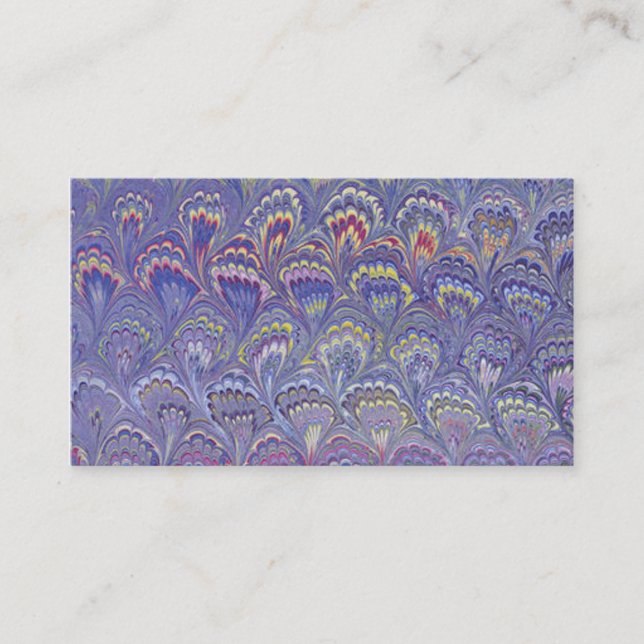 Cartão De Visita Roxo Marbled (Frente)