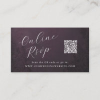 RSVP Online Código QR Casamento ornamental