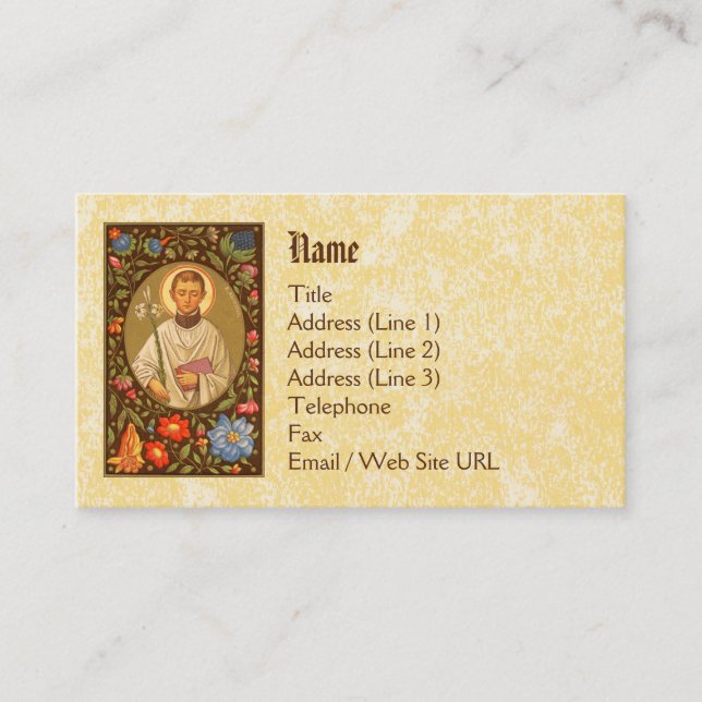 Cartão De Visita Rua. Aloysius Gonzaga (PM 01) Padrão (Frente)