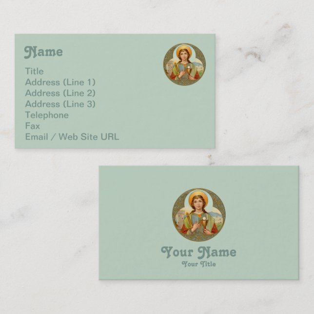 Cartão De Visita Rua. Barbara (BK 001) (Frente/Verso)