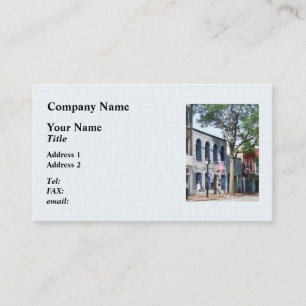 Cartão De Visita Rua com a bandeira americana Alexandria VA