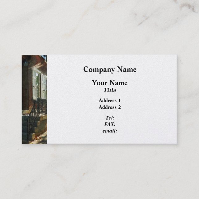 Cartão De Visita Rua em New Castle, Delaware - Platinum (Frente)