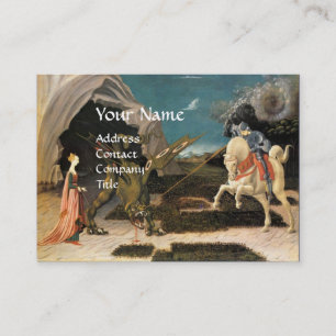 CARTÃO DE VISITA RUA.GEORGE,DRAGON,PRINCESA VERMELHA RUBY GEM MONOG