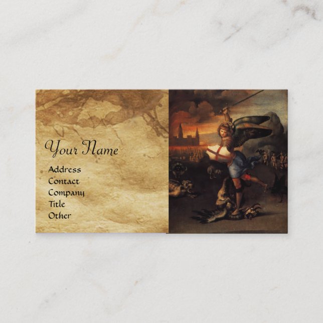 Cartão De Visita Rua Michael e Dragon (Frente)