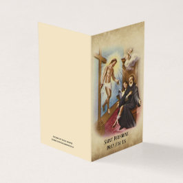 Cartão De Visita Rua. Peregrino Doentes Canceres Patrão Sagrados Ca