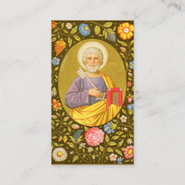 Cartão De Visita Rua. Peter, o Apóstolo (PM 07) Cheio com chumbo