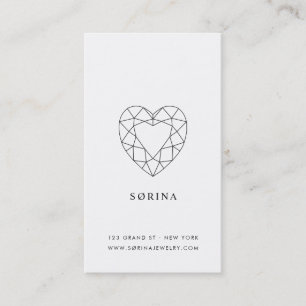 Cartão de visita Ruby Logotipo Jewelry Sørina