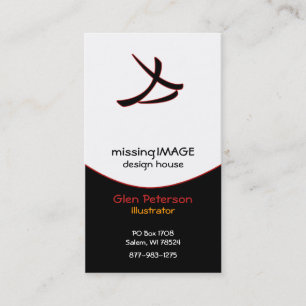 Cartão De Visita Rusga preta com vermelho