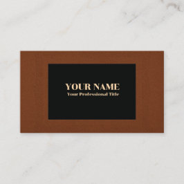 Cartão De Visita Russet Frame Black Center Generic Adaptable