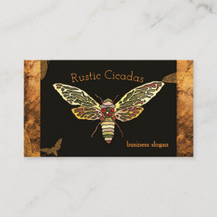 Cartão De Visita Rustic Cicada Professional