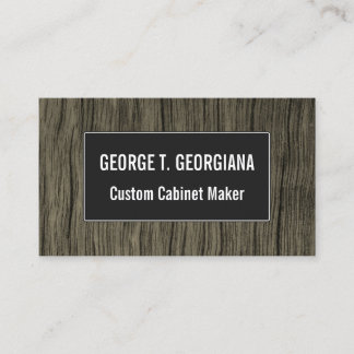 Cartão De Visita Rustic Faux Wood Look Pattern Business Card