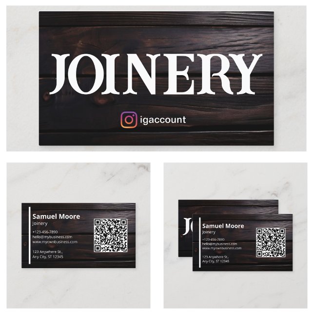Cartão De Visita Rustic Joinery African Blackwood Visita (Rustic Joinery African Blackwood Visit Business Card
)