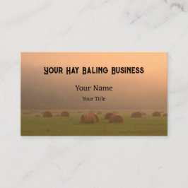 Cartão De Visita Rústica Fazenda do País Balança Sunset