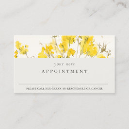 Cartão De Visita Rústica Yellow Wildflower Boho Designação Floral