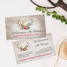 Rústico Deer Antler Bohemian Floral Watercolor Mad