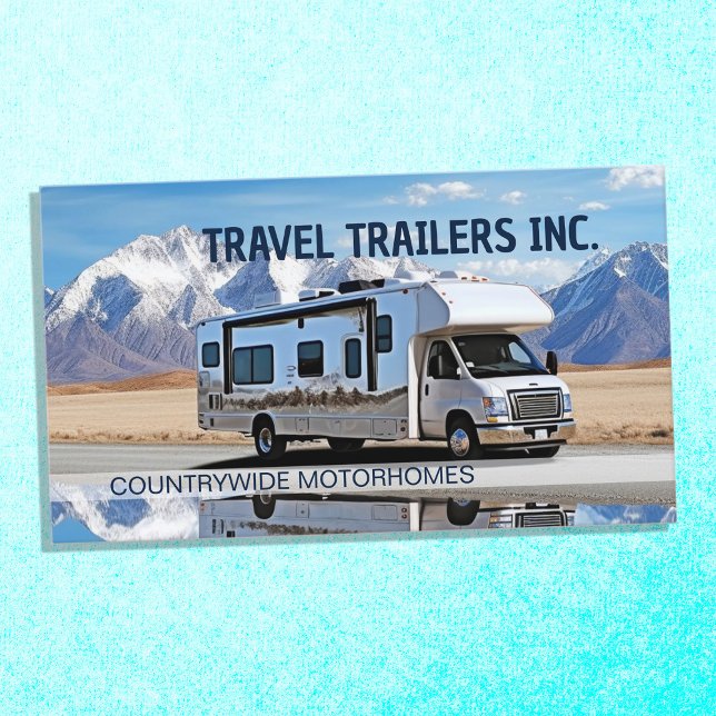 Cartão De Visita RV Rental Service (RV Rental Service Business Cards)