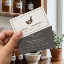 Cartão De Visita RX Symbol Pharmacy Chemist Company - Classic Linen