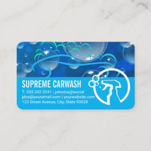 Cartão De Visita Sabonetes de Serviço Automotivo Logo de Frasco d