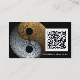 Cartão De Visita Sacred Balance Símbolo Yin Yang