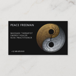 Cartão De Visita Sacred Balance Símbolo Yin Yang