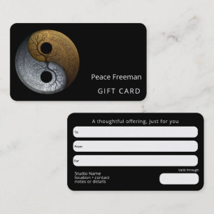 Cartão De Visita Sacred Balance Símbolo Yin Yang