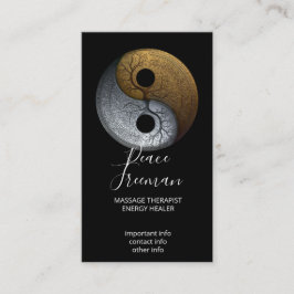 Cartão De Visita Sacred Balance | Símbolo Yin Yang