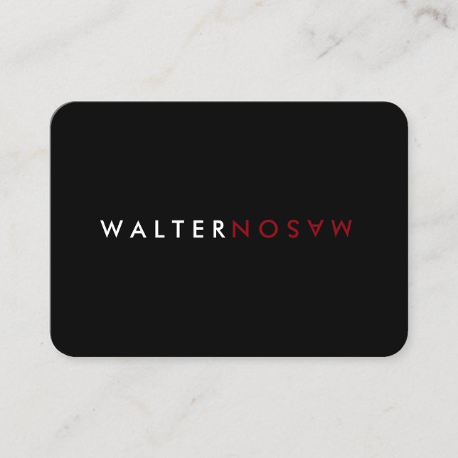 Cartão De Visita Sacudir Carta (Frente)