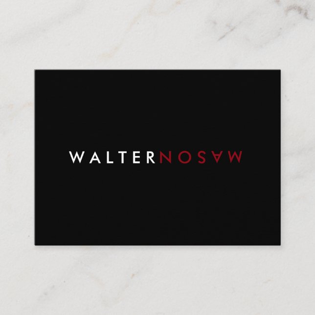 Cartão De Visita Sacudir Carta (Frente)