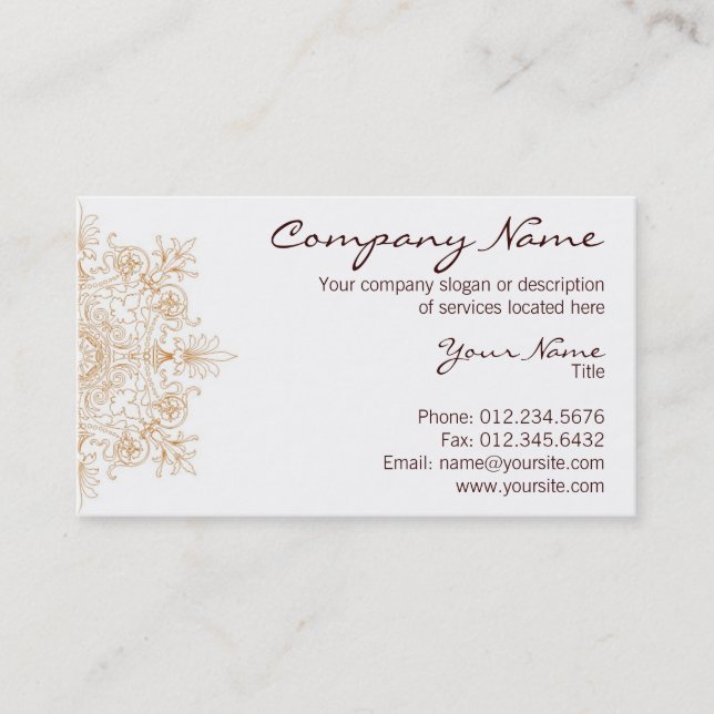 Cartão De Visita Saffron (Frente)