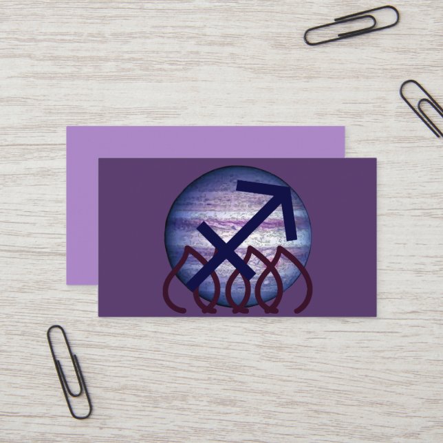 Cartão De Visita Sagittarius (Frente/Verso In Situ)