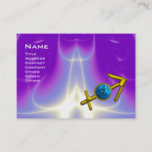 Cartão De Visita SAGITTARIUS - rosa violeta azul